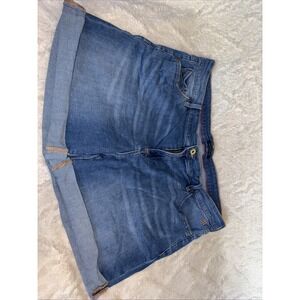 Tommy Hilfiger‎ Denim Shorts Women's Size 16 Rolled Hem Jean Short